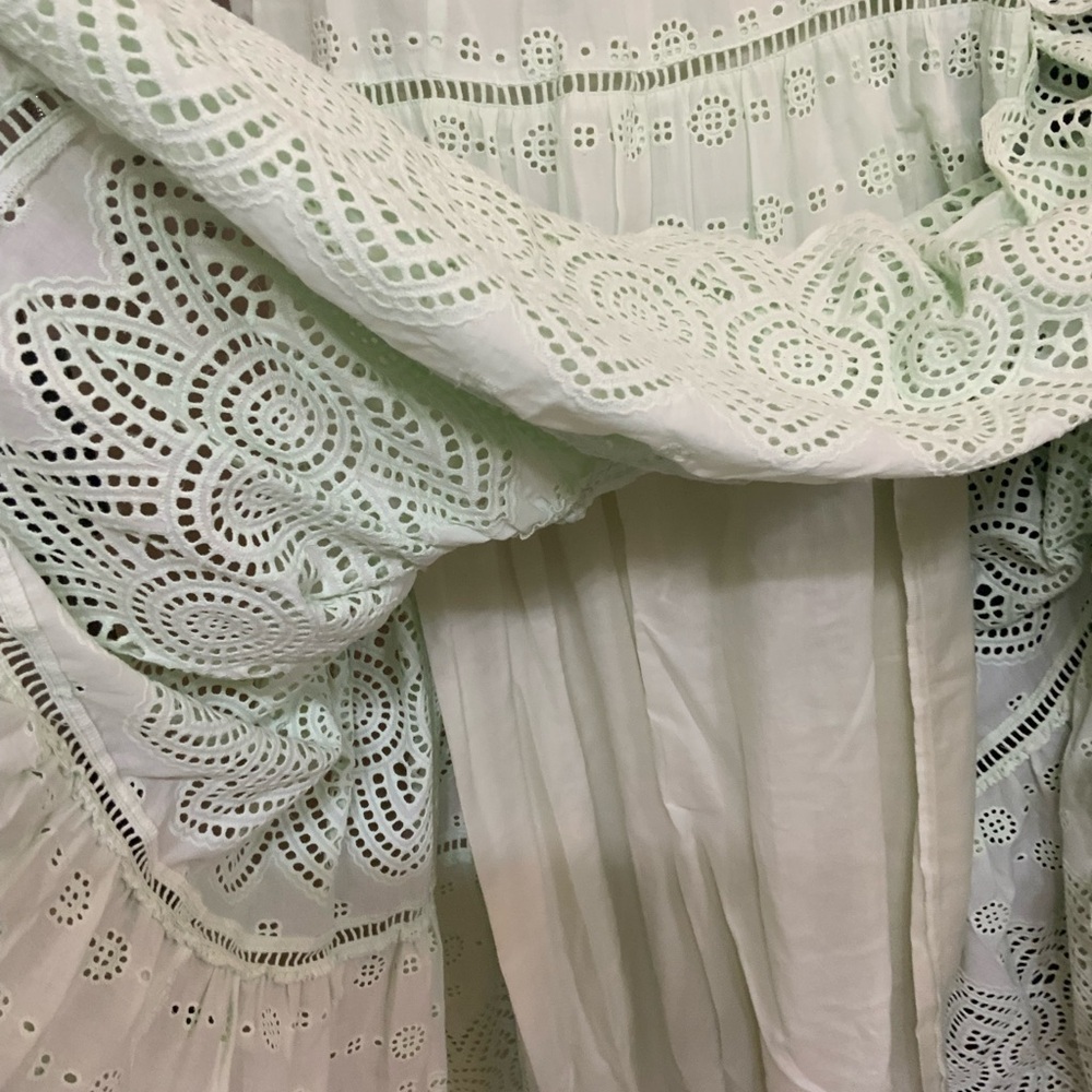 ANTONIO MELANI Mint Eyelet Midi Dress - Picture 7 of 10